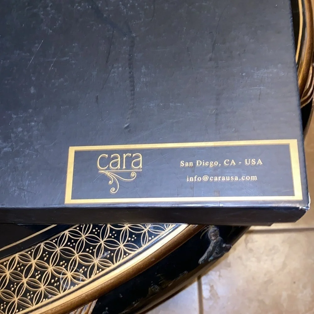 Vintage Cara Romanian wine glasses made by Tuscany set of 2 in original box
